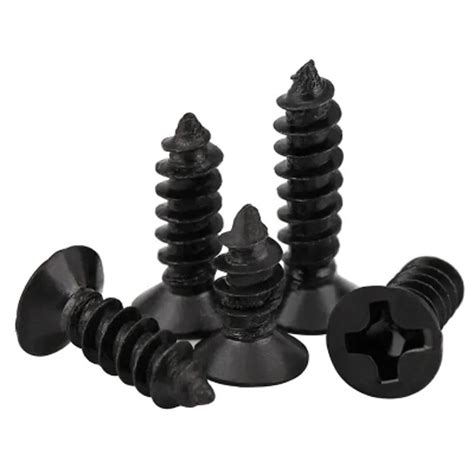 black self tapping sheet metal screws|black countersunk wood screws uk.